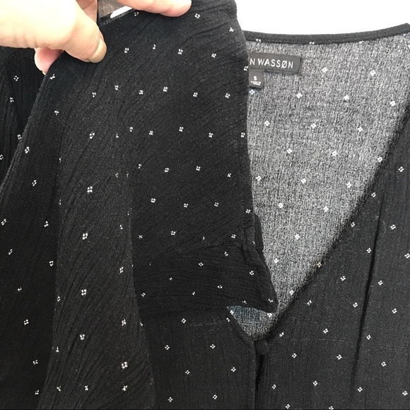 PS Erin Wasson Black/White Print Romper Pockets S - Picture 6 of 8